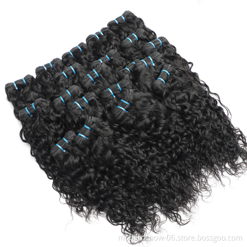 12A wholesale bone straight raw Brazilian cuticle aligned hair extension vendors double drawn remy virgin human hair bundles